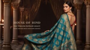 Reception Chic: Black and Purple Paithani Sarees for Evening Glam