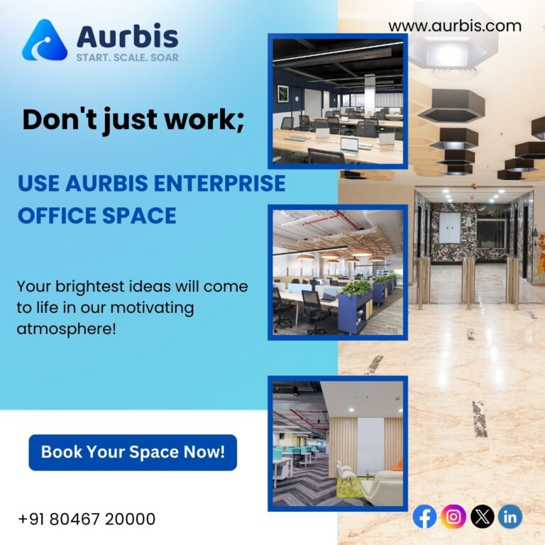 Enterprise Space for Rent in Bangalore – Why Aurbis Is the Perfect Choice for Growing Corporates