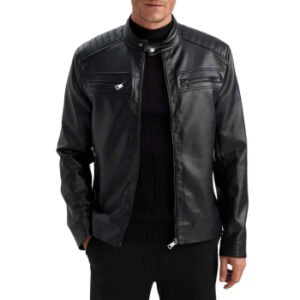 Men’s Quilted Leather Jacket