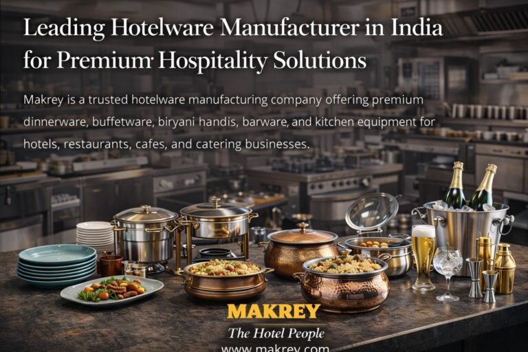 Leading Hotelware Manufacturer in India for Premium Hospitality Solutions