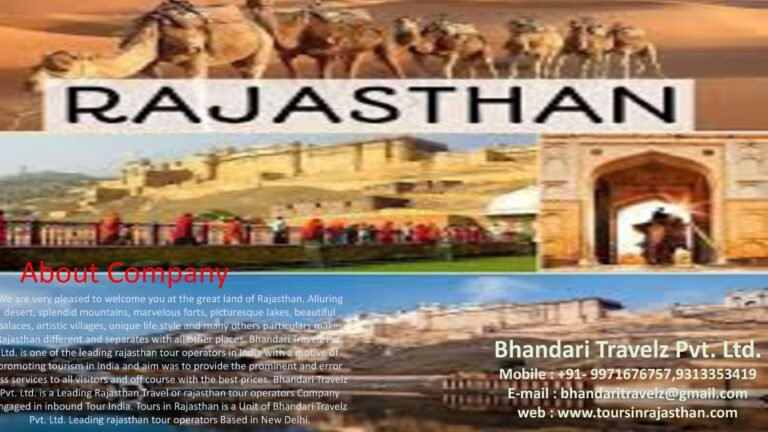 ✨Rajasthan Holidays: Discover Royal Heritage with Perfect Rajasthan Holiday Packages✨