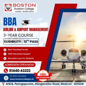 Best BBA Airline & Airport Management in Madurai – Boston Aviation College