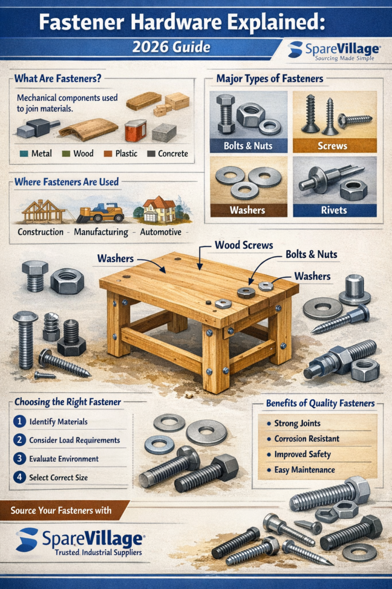Fastener Hardware Explained: Types, Uses and How to Choose the Right Fastener Supplies (2026 Guide)