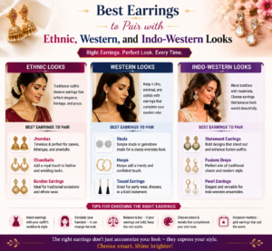 Best Earrings to Pair with Ethnic, Western, and Indo-Western Looks.