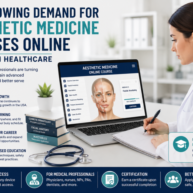 The Growing Demand for Aesthetic Medicine Courses Online in Modern Healthcare