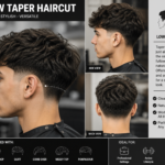 Low Taper Haircut for Wavy Hair