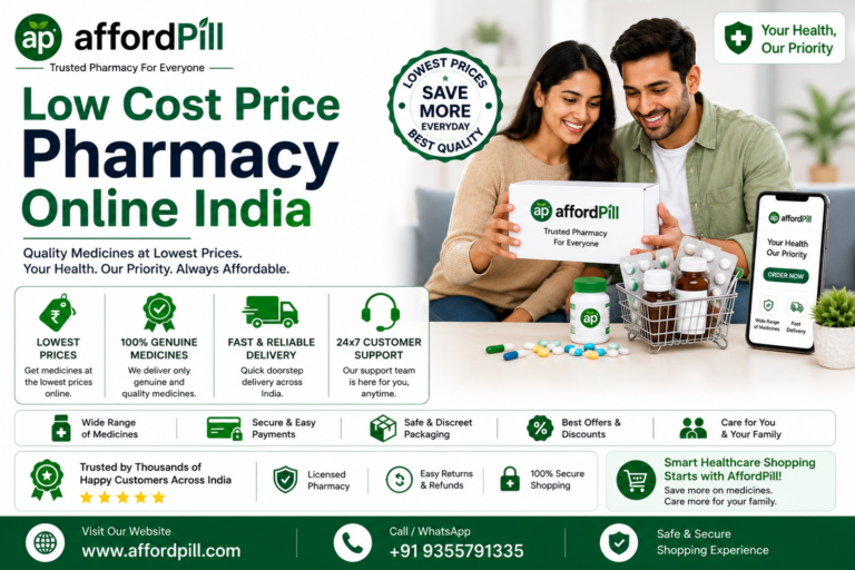 How Can AffordPill Help You Find a Low Cost Price Pharmacy Online India?