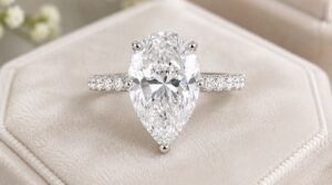 How Pear Shaped Lab Grown Diamond Rings Offer Lasting Beauty