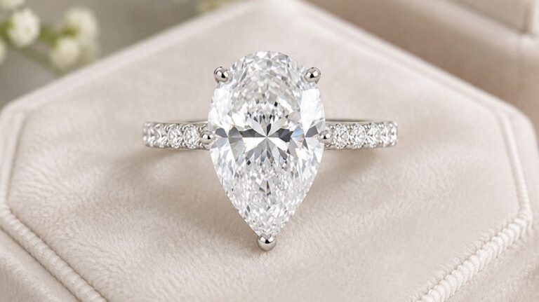 How Pear Shaped Lab Grown Diamond Rings Offer Lasting Beauty