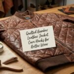 Quilted Bomber Leather Jacket Care Hacks for Better Wear
