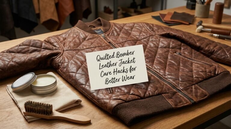 Quilted Bomber Leather Jacket Care Hacks for Better Wear