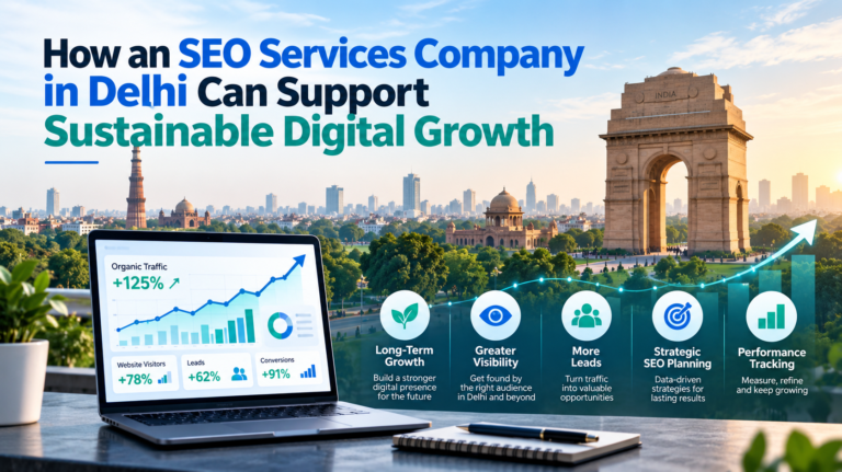 How an SEO Services Company in Delhi Can Support Sustainable Digital Growth