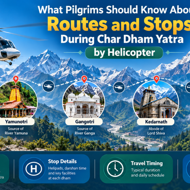 What Pilgrims Should Know About Routes and Stops During Char Dham Yatra by Helicopter