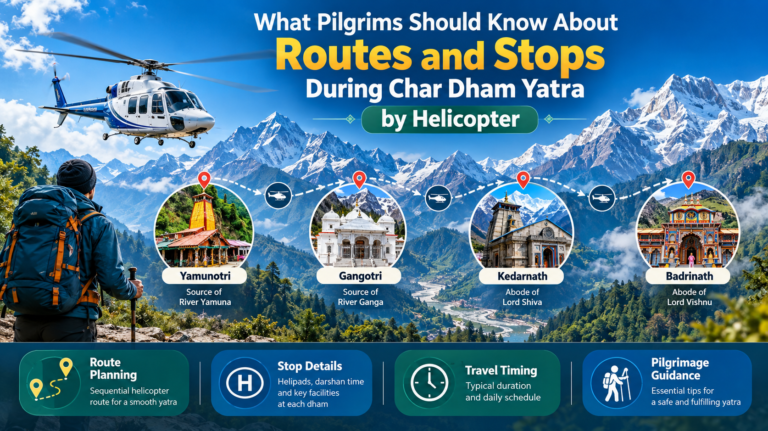 What Pilgrims Should Know About Routes and Stops During Char Dham Yatra by Helicopter