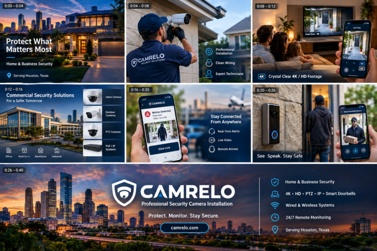 Houston Security Cameras With Wired & Wireless Options
