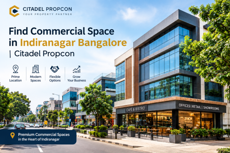 Find Commercial Space in Indiranagar Bangalore |Citadel Propcon