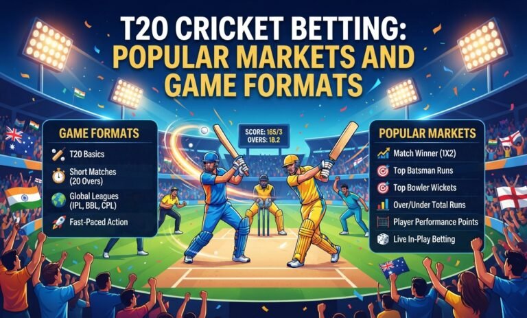 T20 Cricket Betting: Popular Markets and Game Formats