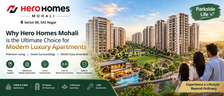 Why Hero Homes Mohali Is the Ultimate Choice for Modern Luxury Apartments