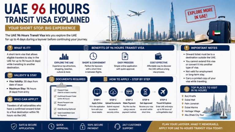 UAE 96 Hours Transit Visa Explained: Eligibility, Requirements, and Benefits