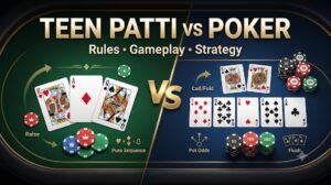 Teen Patti vs Poker: Key Differences in Rules, Gameplay and Strategy