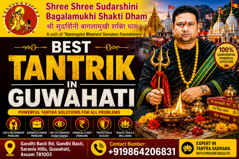 Tantrik in Guwahati – Discover Traditional Spiritual Guidance at Shree Shree Sudarshini Bagalamukhi Shakti Dham