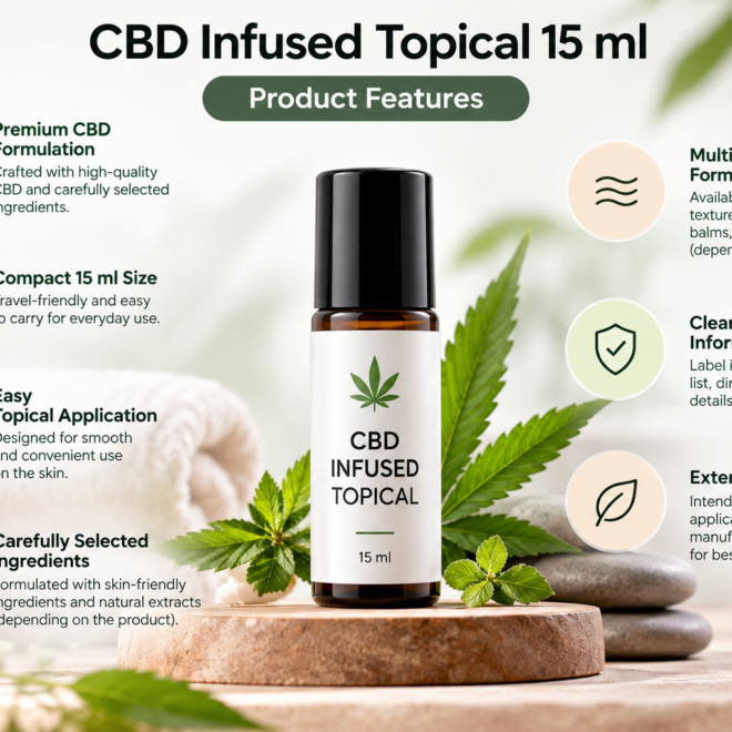 CBD Infused Topical 15 ml: A Closer Look at Product Features and Ingredients