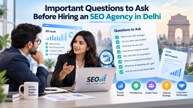 Important Questions to Ask Before Hiring an SEO Agency in Delhi