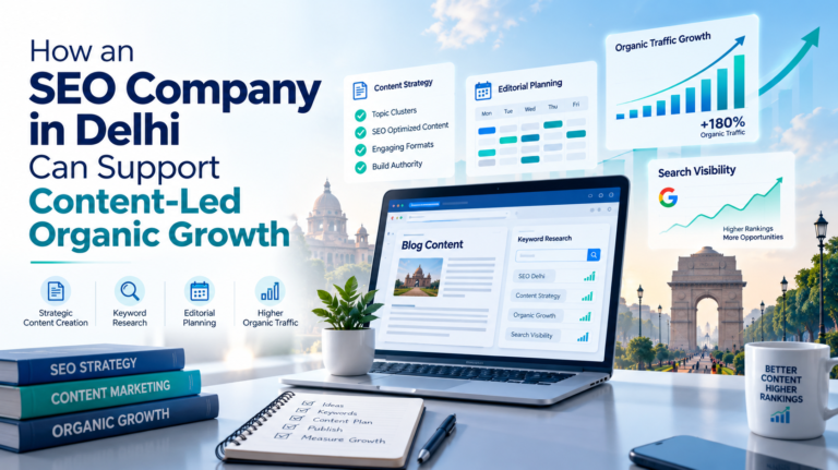 How an SEO Company in Delhi Can Support Content-Led Organic Growth