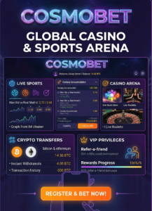 CosmoBet Portal Guide: Digital Arenas, Crypto Banking & VIP Perks