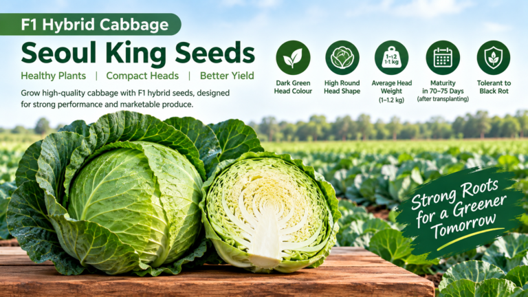 F1 Hybrid Cabbage Seoul King Seeds for Modern Farming