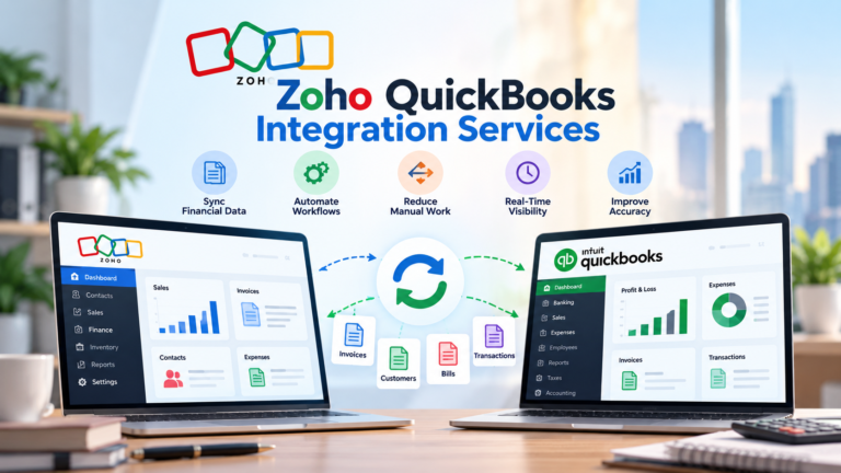 How Can Zoho QuickBooks Integration Services Reduce Manual Data Entry?